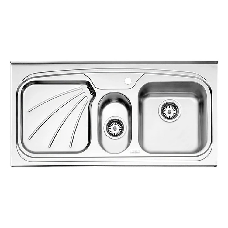 سینک استیل روکار البرز کد 610 - لگن راست
